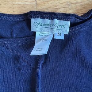 Coldwater Creek Deep Blue Blouse